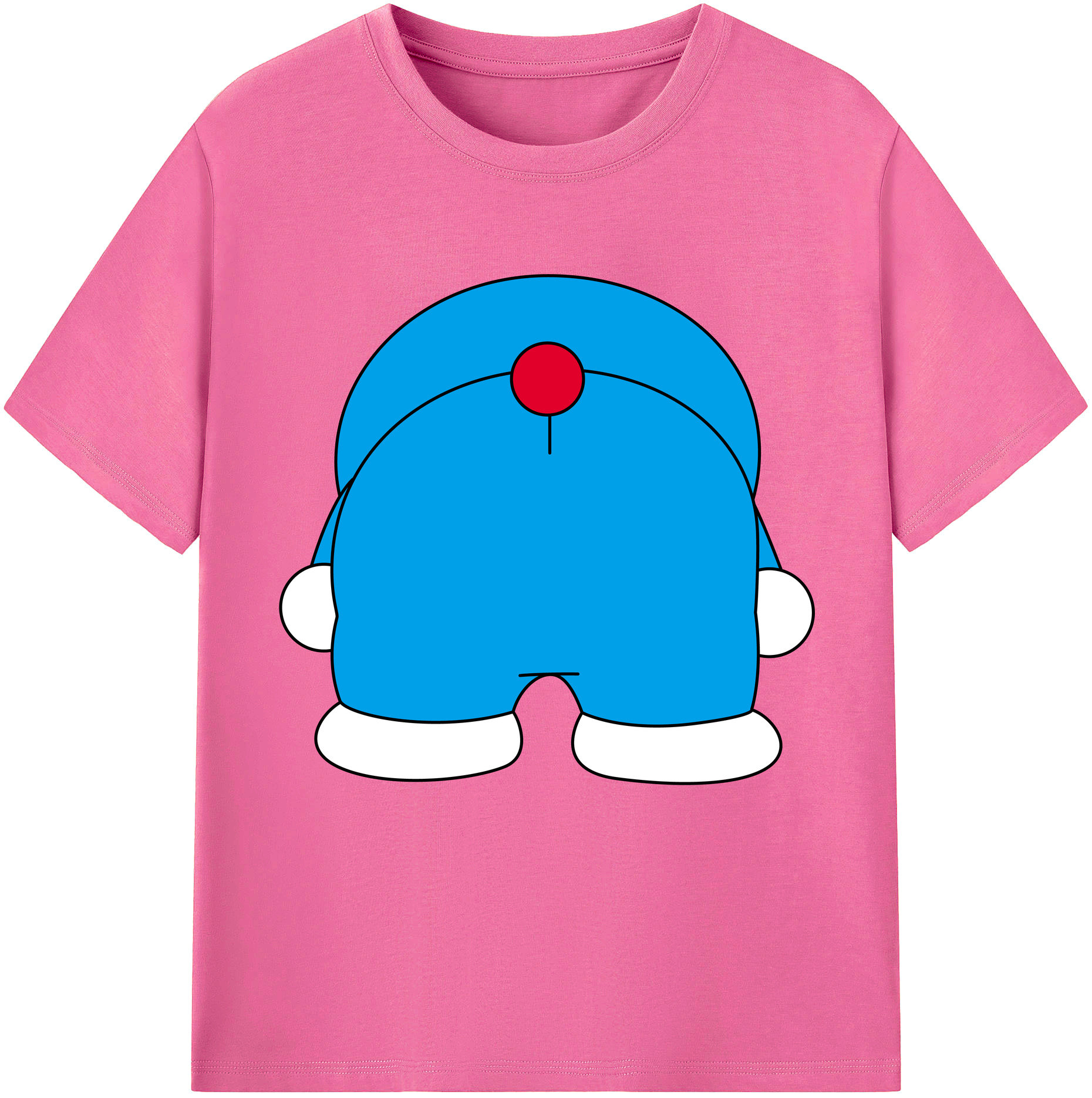 （画像用） ドラえもん Doraemon レディースカジュアルプリントTシャツ（綿100％）